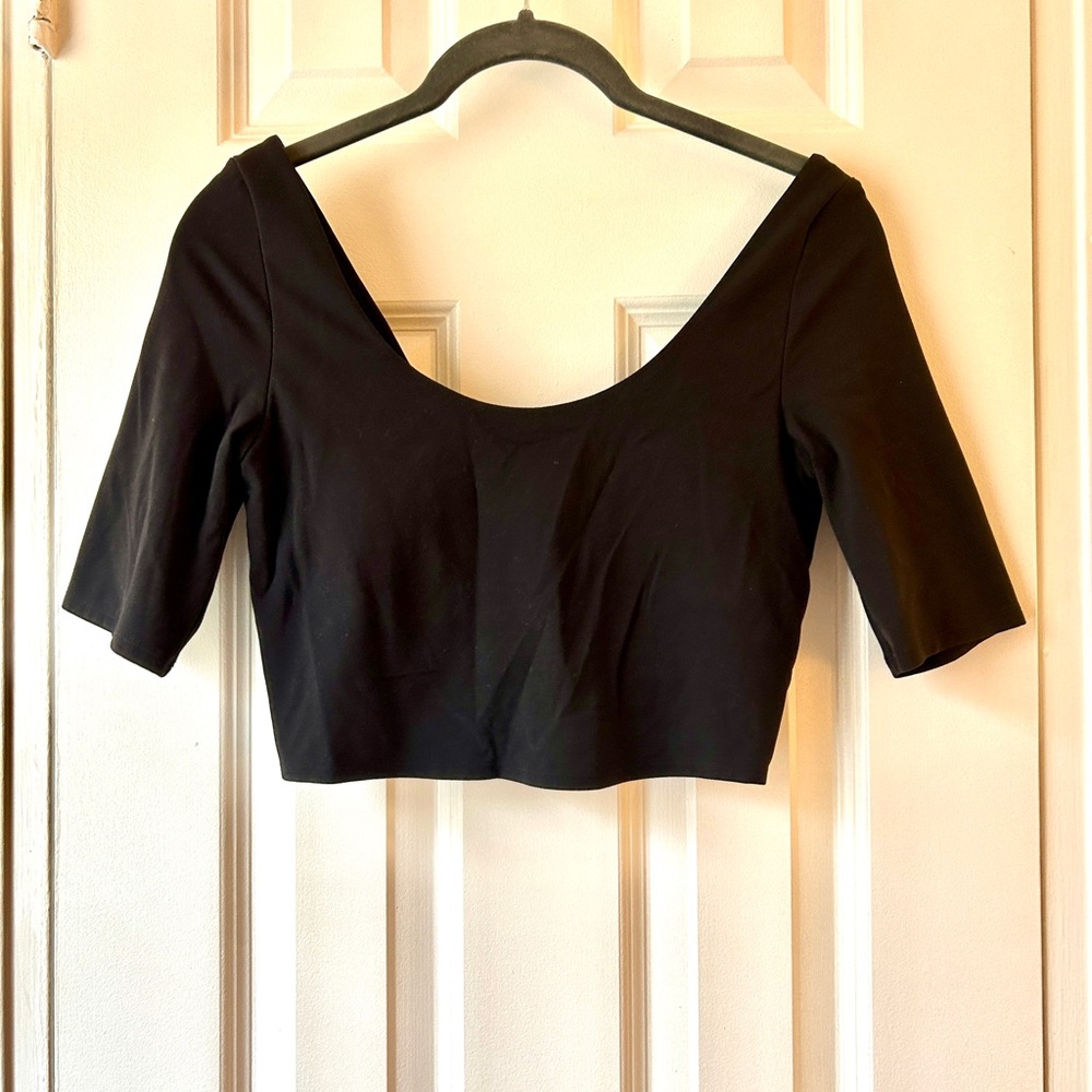 Black Athleta Crop Top